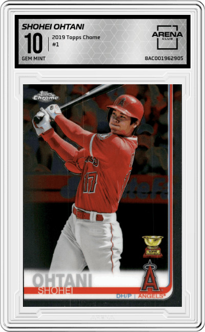 2019 Topps Chrome #1 Shohei Ohtani Arena Club 10 Rookie Cup