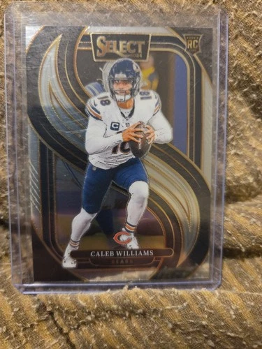 2024 Panini Select Premier Level Caleb Williams #114 Black Gold Shock Prizm (RC)