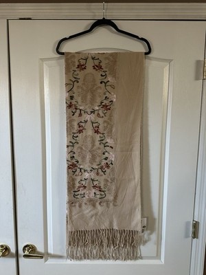 Vintage Jessica McClintock Floral Scarf Brad New With Tags