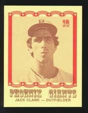 1976 Caruso PHOENIX GIANTS -#19 JACK CLARK *Minor League RC-Rookie*