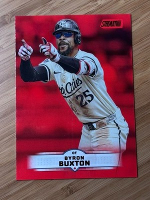 Byron Buxton 2025 Topps Stadium Club - Red Parallel Minnesota Twins #153