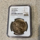1921 High Relief $1 Silver Peace Dollar NGC UNC Details Cleaned Key Date