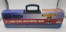 New! Cen-Tech 16" Laser Level w/ Swivel Head Tripod and Case Model 90980
