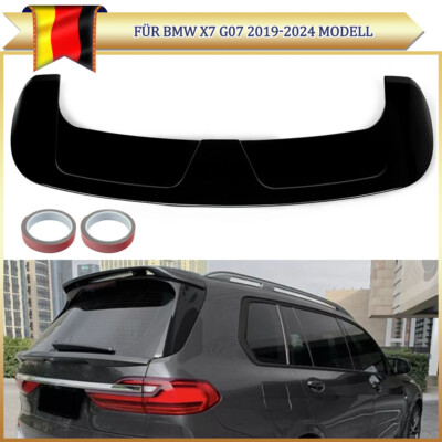 Schwarz Heckspoiler Dachspoiler Flügel Lippe Heckflügel Für BMW X7 G07 19-24