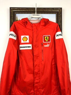 Vintage Ferrari Puma Racing Jacket Rare Hype Track Top Mens Red 