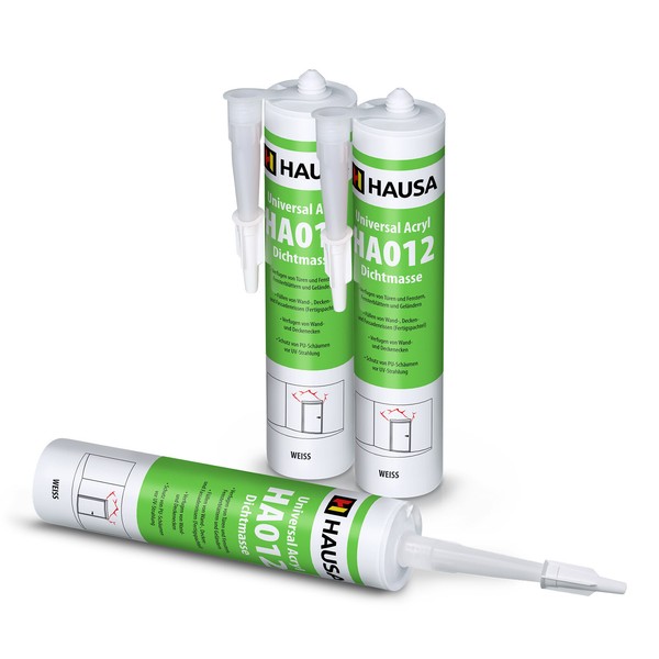 Maleracryl HA012 Acryl Dichtstoff Bauacryl Fugendicht Dichtmasse Hausa 3X310Ml-image
