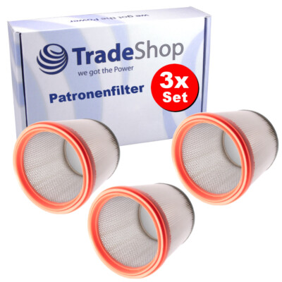 3x Patronenfilter Lamellenfilter für Bosch GAS 12-50RF, ACEC HG 8-14 RV