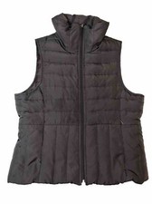 Kenneth Cole Reaction Puffer Vest Down Filled Womens Large Brown