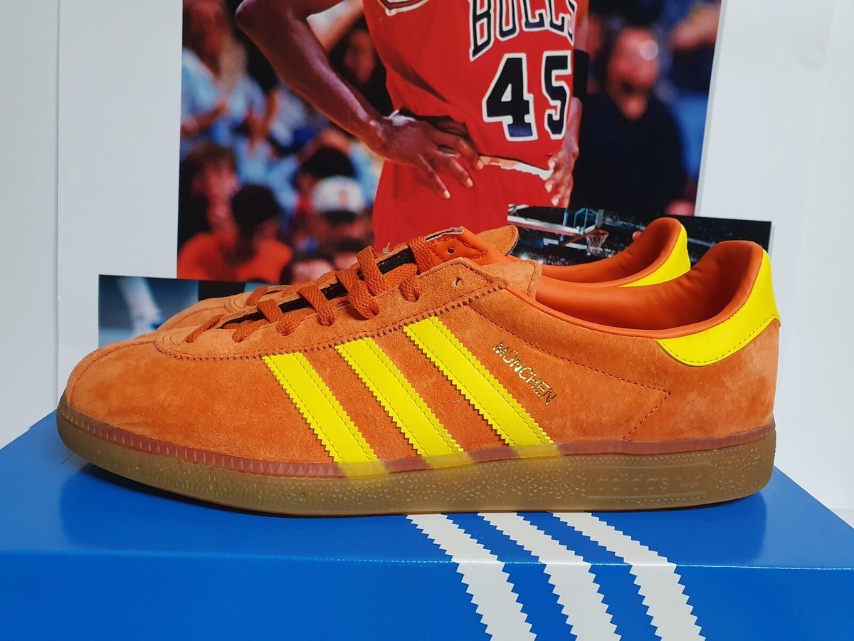 adidas München スニーカー オレンジ Adidas Originals Munchen Orange Yellow Gum Men's UK 11 EUR