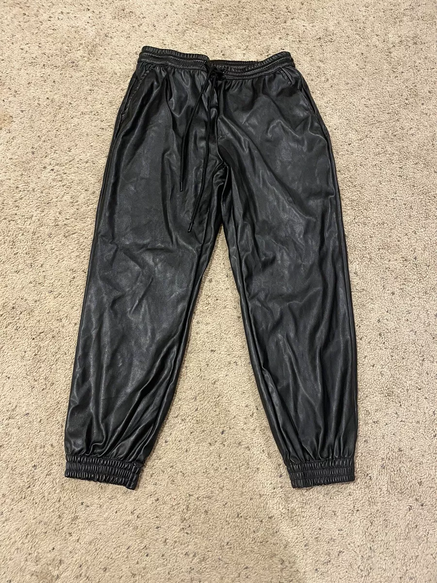 A new outlet day leather joggers