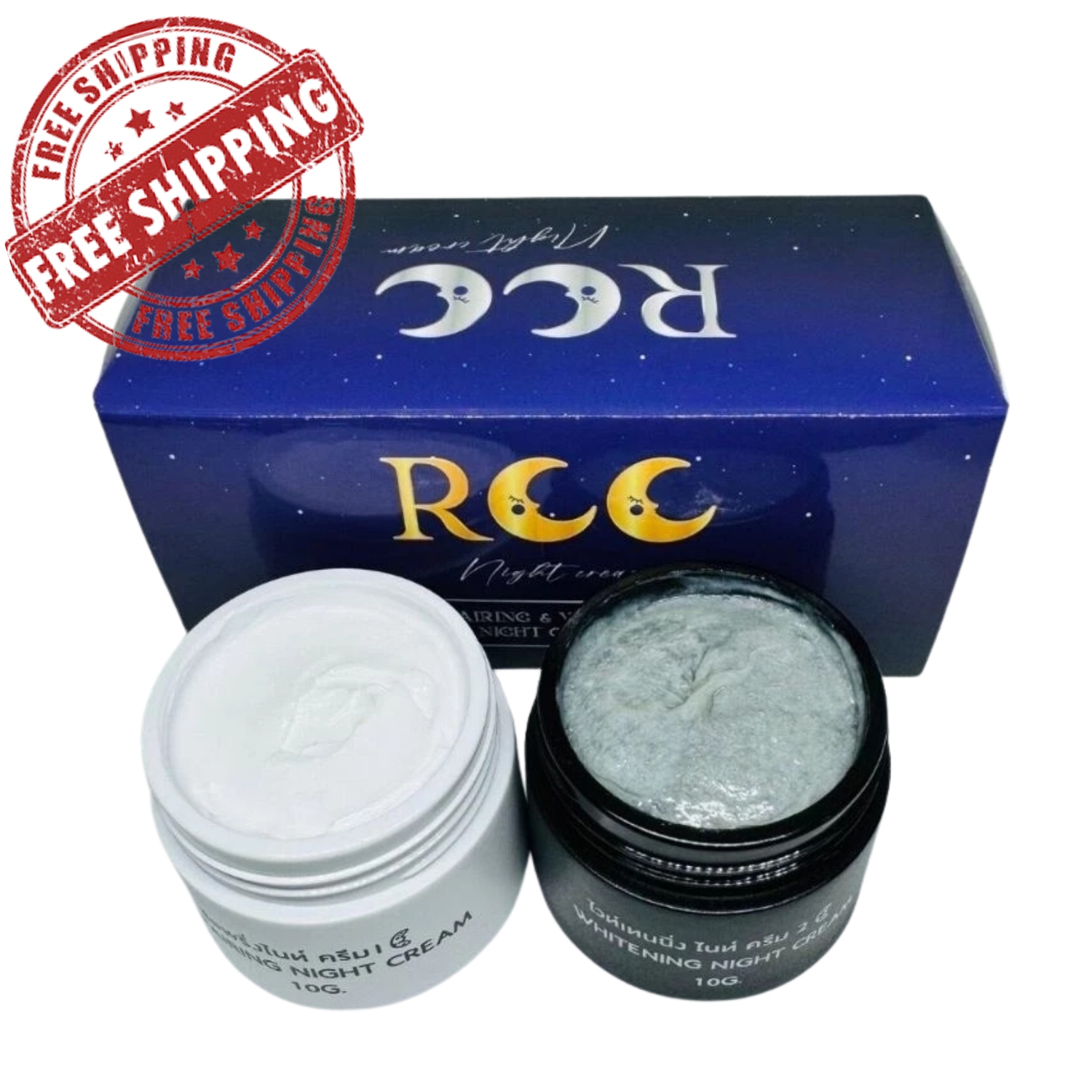 RCC Night Cream for Repairing Skin Tightens Reduces Acne Dark Spots  