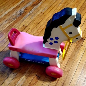 fisher price ride on horse vintage
