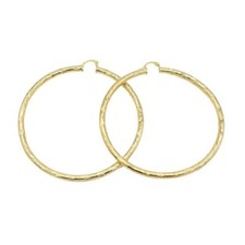 18k Layered real gold filled Round hoop earrings top quality 80mm