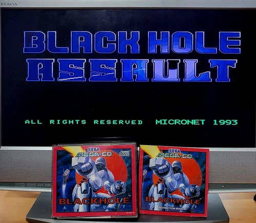 Blackhole Assault - PAL - Sega Mega CD -Double Jewel Case - Complete - Working.