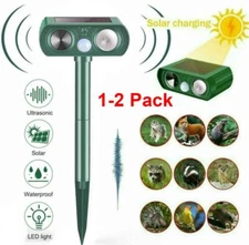 Solar Animal Repeller, 2022 Ultrasonic Mole Repellent with Motion Detector