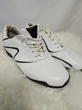 FJ FOOTJOY Lopro Collection Golf Shoes Mens 8.5 W #97094 White Soft Spike