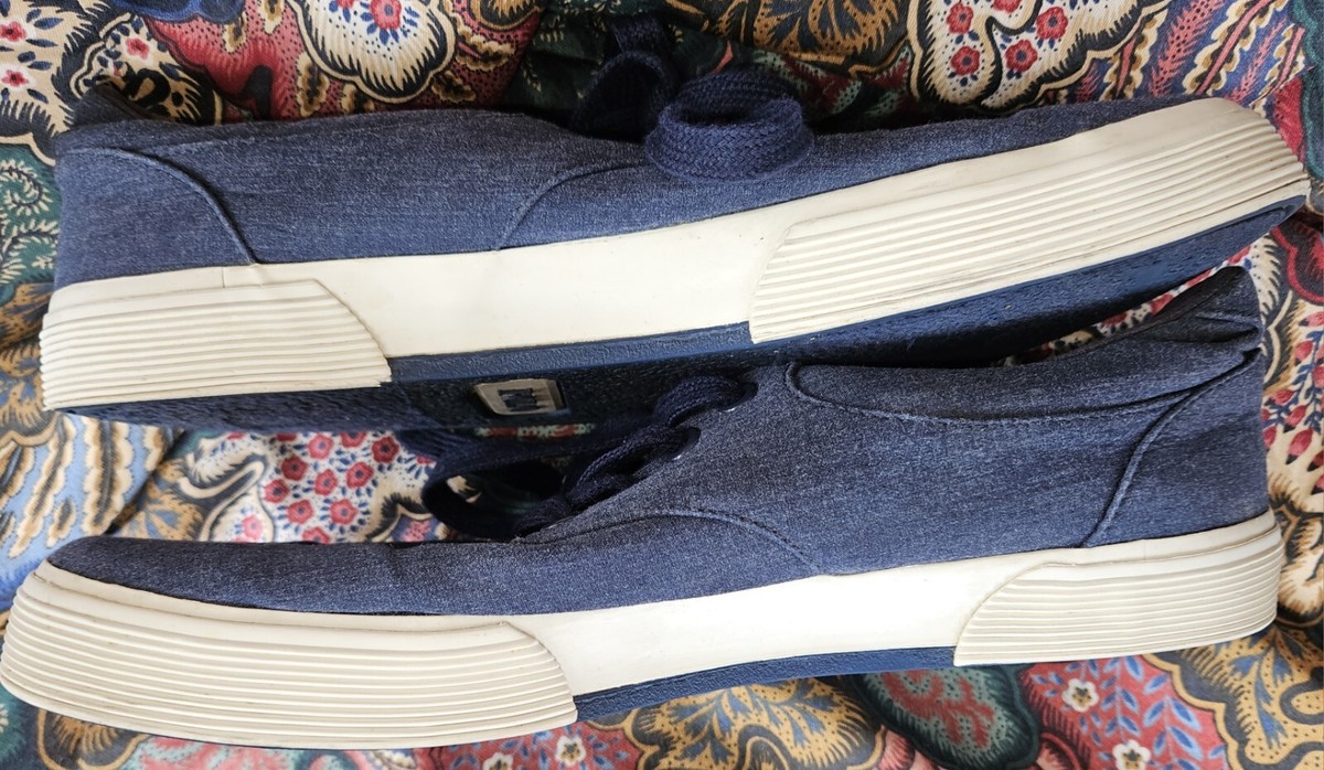 NOT AVAILABLE Lauren Felton Canvas Sneakers Men\'s Size 11.5 Blue Black Red Polo Ralph Lauren Felton Canvas Sneakers | Mercari main image 3