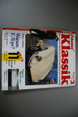 Motor Klassik 03/1991 gebraucht Jaguar E-Type Maserati Boomerang