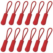 20PCS Red Bright Zipper Puller Helper Nylon Zipper Pulls Tab
