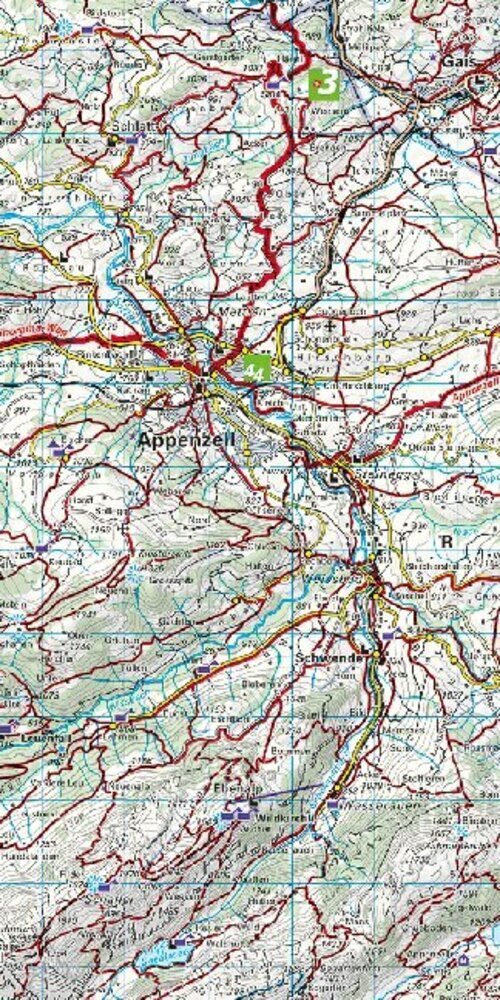 Thumbnail - Kümmerly+frey Wanderkarte 7 St. Gallen, Appenzellerland 1:60.000