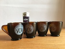 Set Pubblicitario Vintage Bicchieri Tazze Bicchierini Tazzine VOV da Collezione