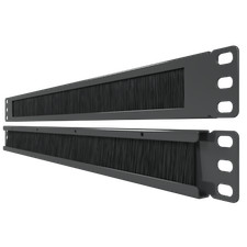 1U Brush Panel 2 Pack - 19 inch Rackmount Strip Cable Management Spacer for Ne