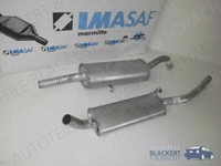 Imasaf Auspuffset Mitteltopf+Endtopf FüR Audi 100 Avant 2.0+2.1 85KW 1977-1982