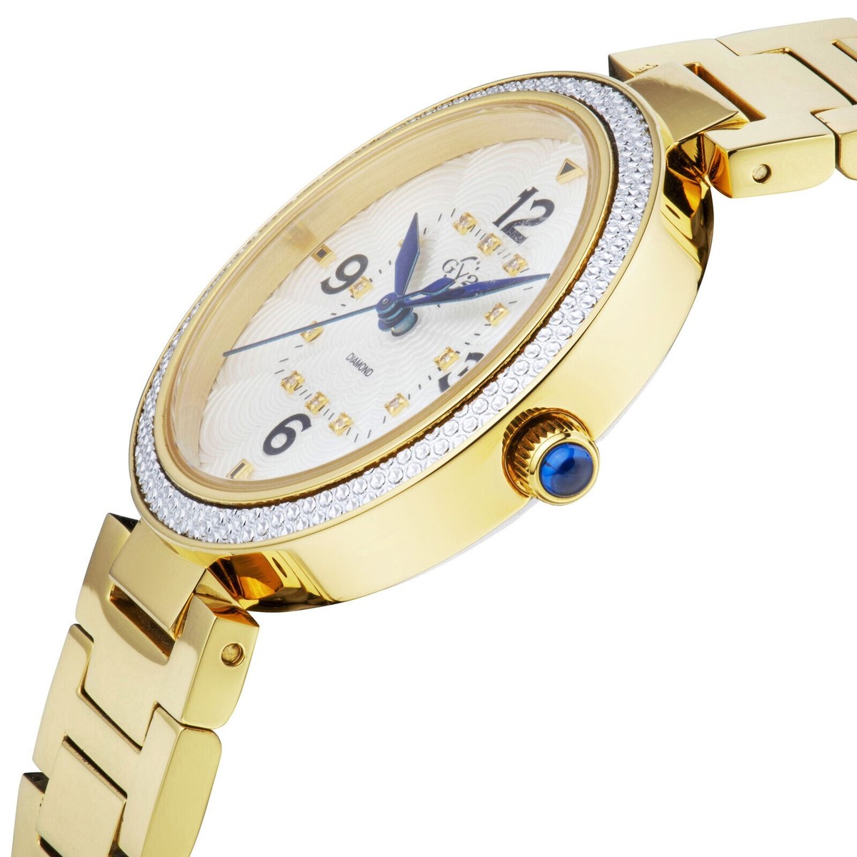 GEVRIL Piemonte 14201 Watch 36 mm Gold case Red Leather Limited 13/999 Diamond GV2 Palermo Diamond Gemstone - Gevril main image 3