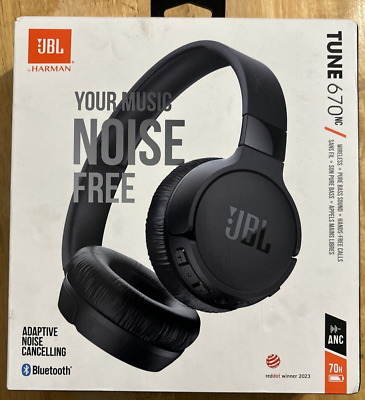 JBL Tune 670NC Smart Wireless On-Ear Headphones (JBLT670NCBLKAM