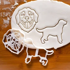 Labrador Cookie Cutters Set - cute portrait dog treats adoption rescue birthday