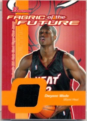 Dwyane Wade RC 2003-2004 Bowman Fabric of the Future Rookie-Heat RC GOAT HOF-V2