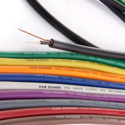 Van Damme PRO Grade XKE Instrument Cable. Best Guitar HiFi Bass Cord Wire Bulk