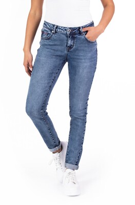 BLUE MONKEY DAMEN JEANS B  WARE NEU VERSCHIEDENE BLAUTÖNE CROPPED WEITE 25+29