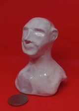 "White Clay Soldier" - Original Clay Sculpture. Hand made and glazed. Classic.