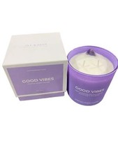 Good Vibes, Crystal, Manifestation, Candle, English, Lavender, Amethyst, 14oz