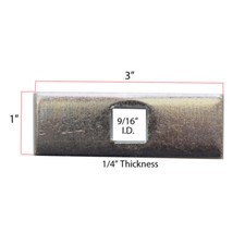 Trailer Hitch Block Plate Spacer Kit - Pack Of 6 Spacers Bpk-2518sq