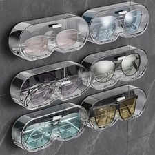 Clear Glasses Case,Wall Mounted Glasses Holder,Large Sunglasses Organizer