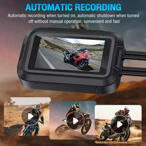 Motorcycle Camera 1080P WIFI GPS DVR Handlebar Fixing 3" Motorbike DVR Dash Cam - Picture 4 of 18