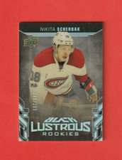 2017-18 UD Black LUSTROUS ROOKIES LR-NS Nikita Scherbak MONTREAL CANADIENS /299