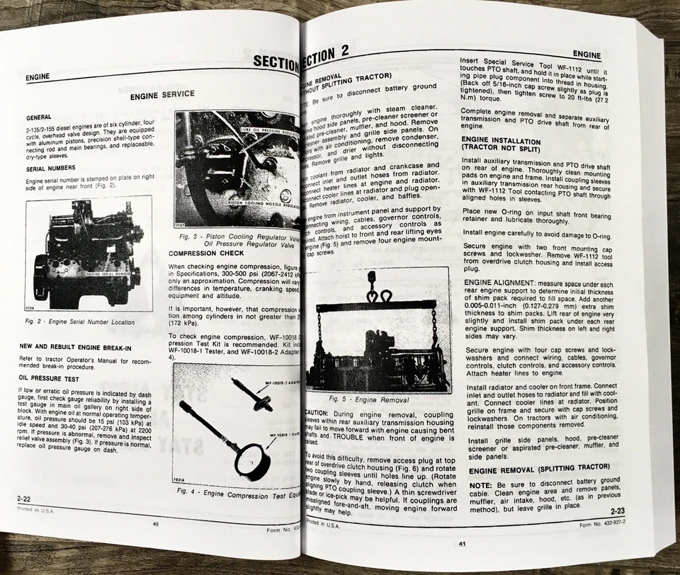 White 2-180 Field Boss Tractors Service Manual Parts Operators Book Set Repair - Image 3 of 4