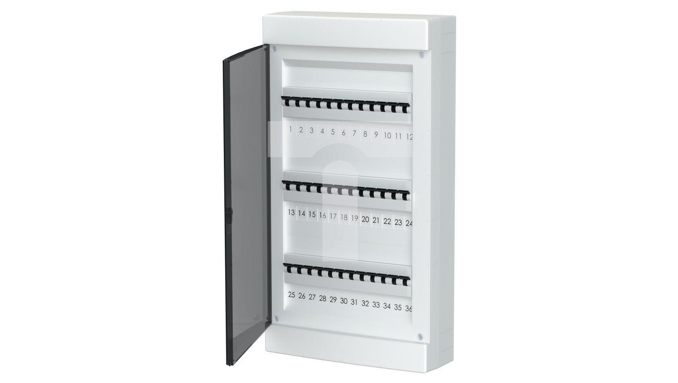 Surface-mounted modular plastic distribution board 3x12 IP40 C.1326-P /T2UK