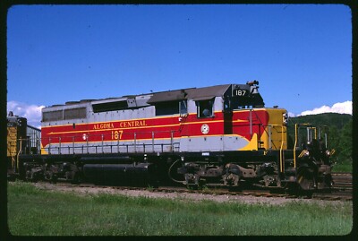 Original Schienenschieber - AC Algoma Central 187 Hawk Junction ON 23.06.1989