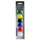 Round Solid Magnetic Memo Holders Office Home School Board Magnets 6 Colours
