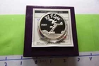WILE E. COYOTE ROAD RUNNER LOONEY TUNES 1987 VERY RARE 999 SILVER COIN COA 1C3