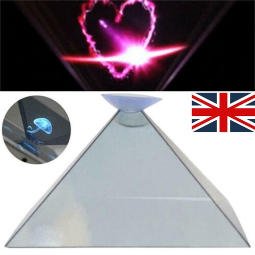 3D Hologram Pyramid Display Projector Video for Universal  Smart Cell Phone UK - Picture 1 of 12