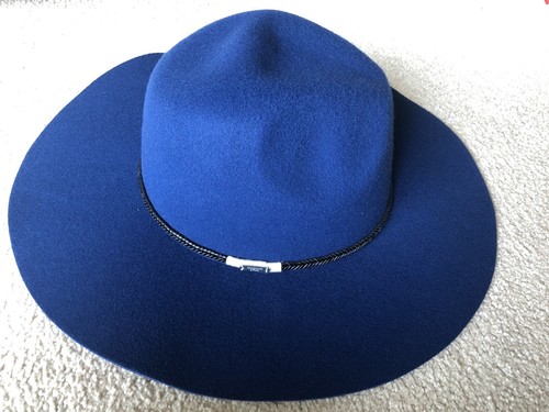 Navy Blue Felt Cowboy Safari Hat 