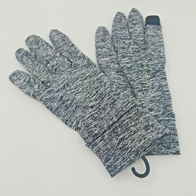Men's Touch-Screen Gloves Space-Dyed Sizes M/L  Grey  Athletech 
