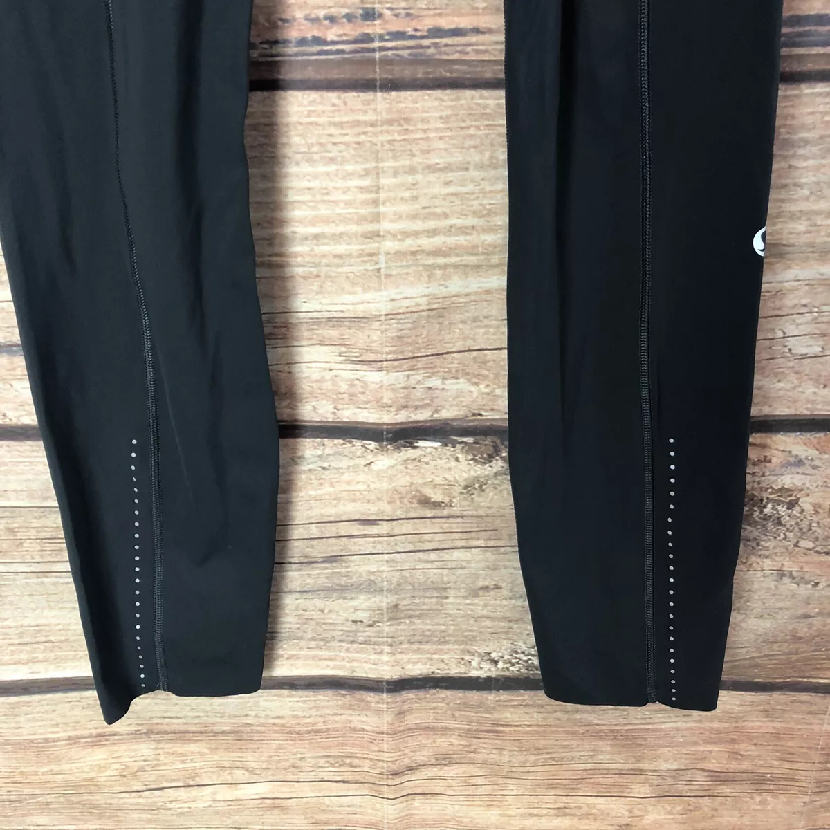 Lululemon Size 4 Crop Leggings Black Running Small Side Pockets