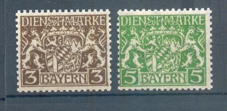 Bavaria Service 16x+17x Paper!** MNH Mint Never Hinged BPP 23EUR (70385