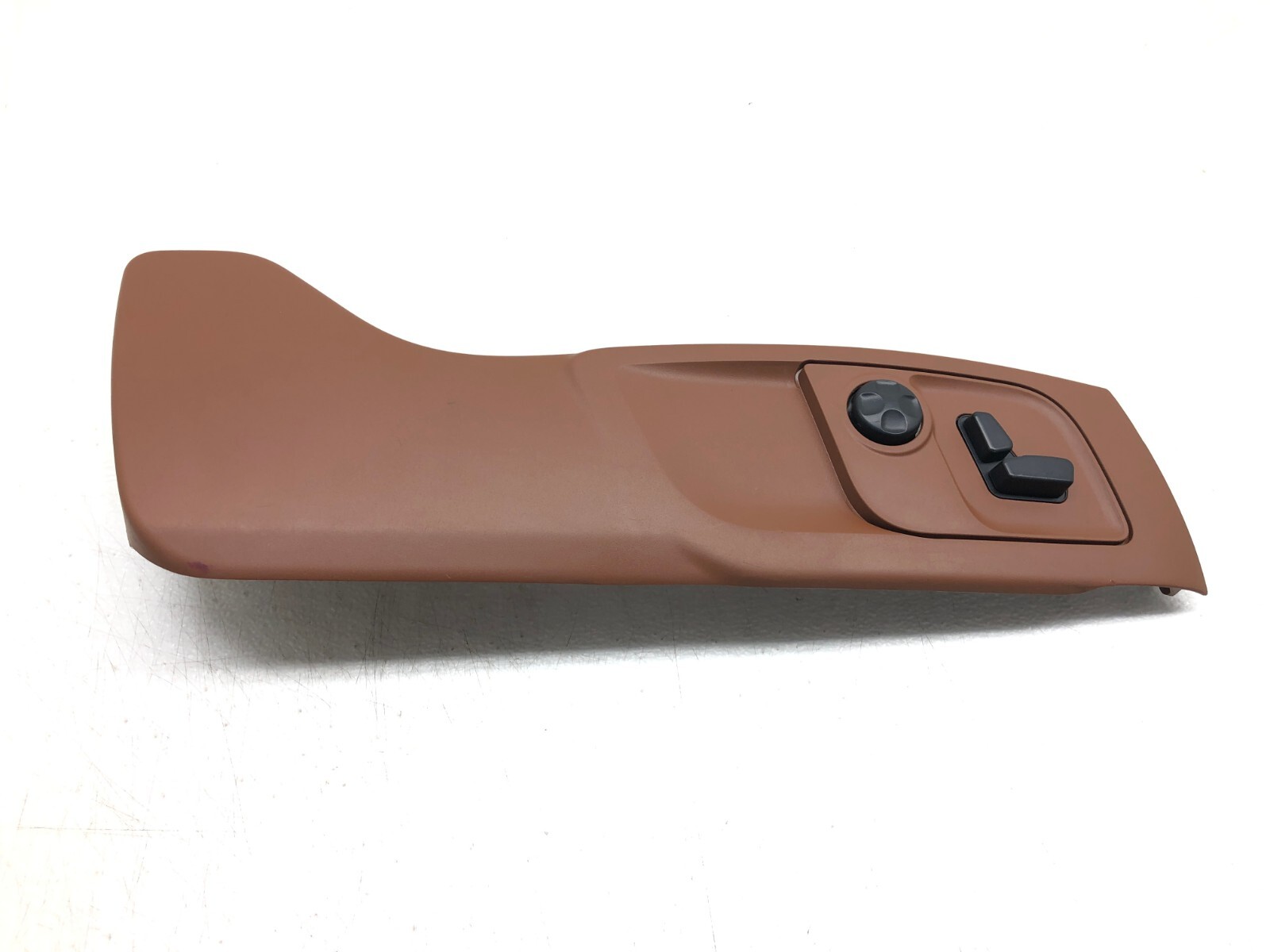 2017-2019 MASERATI LEVANTE RIGHT PASS FRONT SEAT TRIM W/ SWITCH OEM CUOIO BROWN